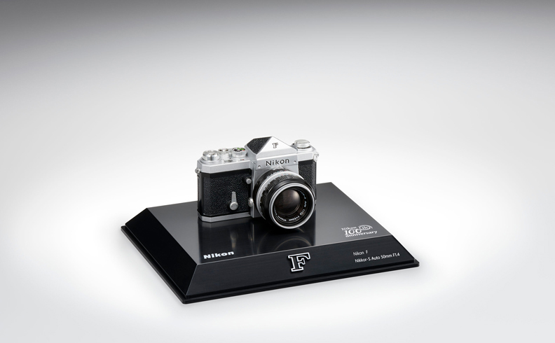 Nikon 100th Anniversary miniature Nikon F camera